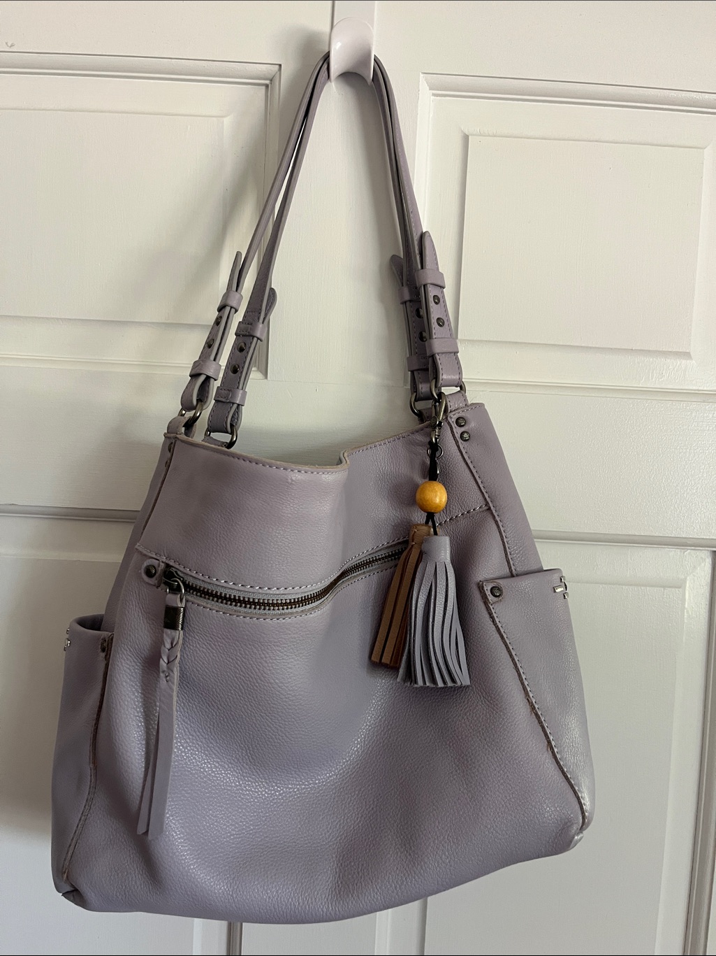 The Sak Le Mesa Leather Tote Bag In Lavender